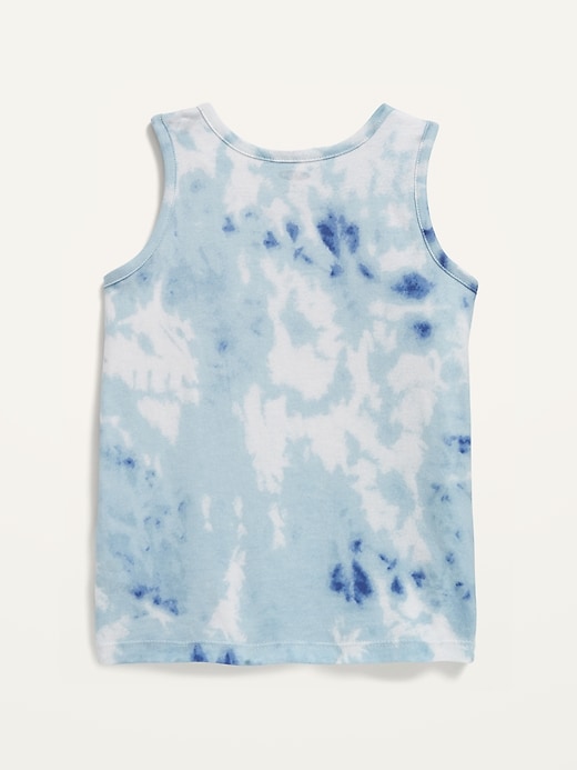 View large product image 2 of 2. "United Snacks of America" Tie-Dye Tank Top for Toddler Boys