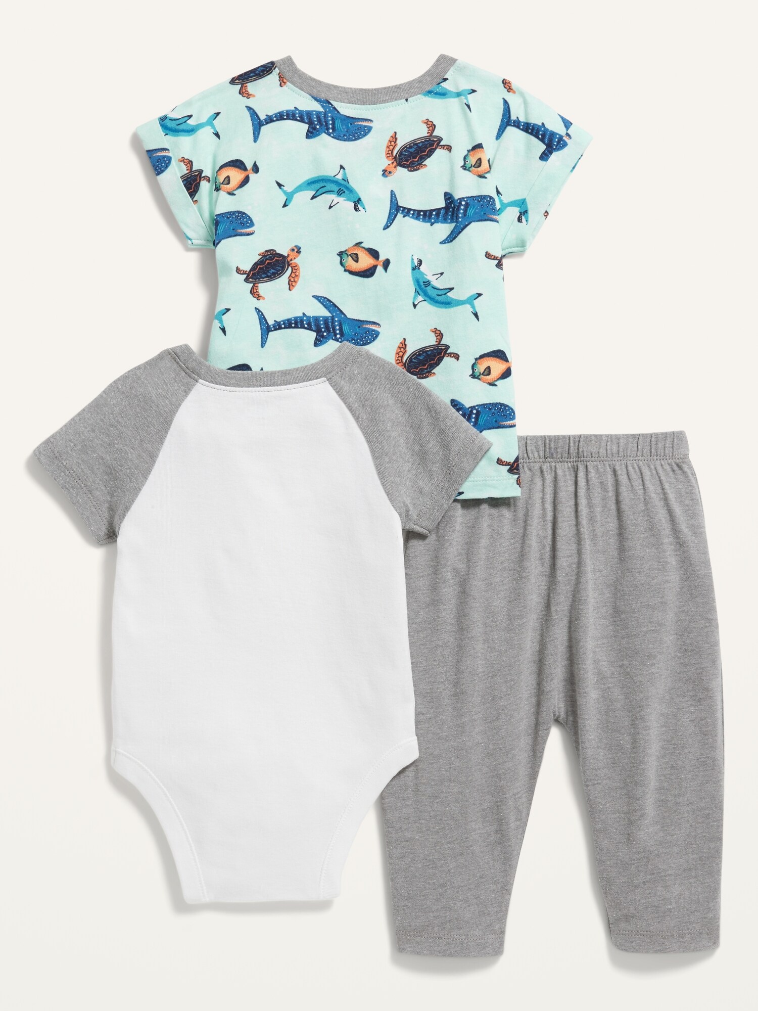 3Piece Bodysuit, Top and UShaped Pants Set for Baby Old Navy