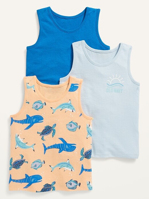 View large product image 1 of 2. Unisex Tank Top Variety 3-Pack for Toddler