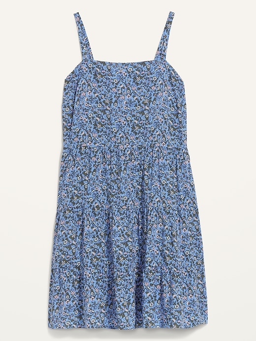 Image number 4 showing, Sleeveless Tiered Floral-Print Plus-Size Swing Dress