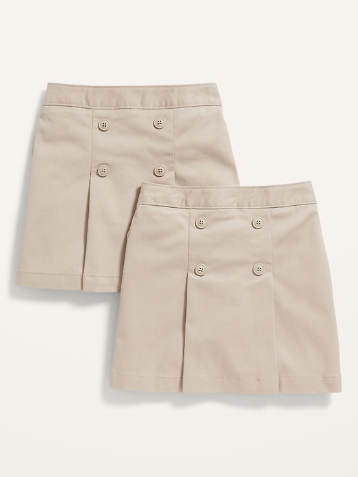 View large product image 1 of 2. Pleated School Uniform Skort 2-Pack for Girls