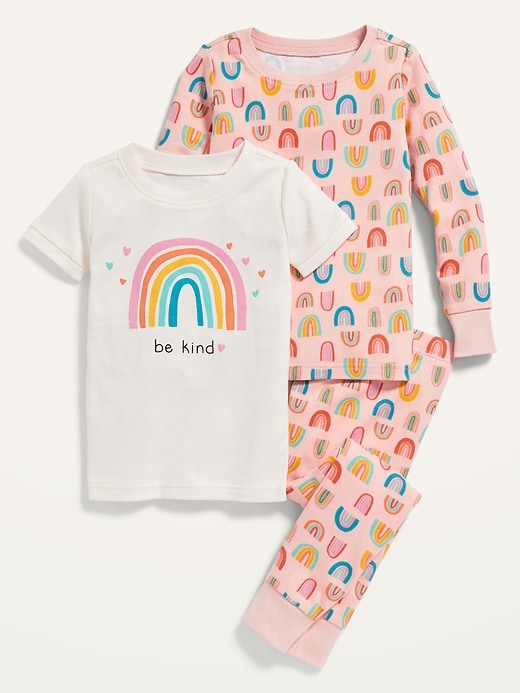View large product image 1 of 1. Unisex 3-Piece Printed Pajama Set for Toddler & Baby