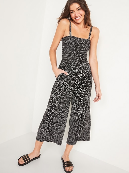 Smocked Jersey Cami Jumpsuit for Women | Old Navy