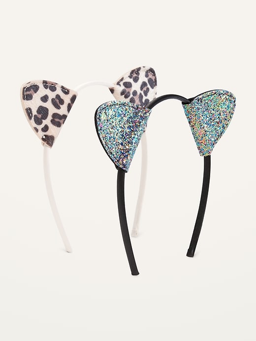 View large product image 1 of 1. Cat Ear Headbands 2-Pack for Girls
