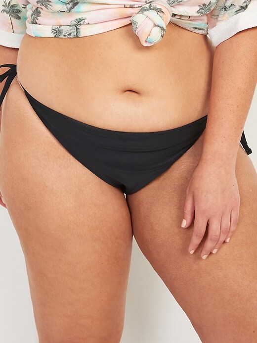 Image number 1 showing, Low-Rise String Bikini Plus-Size Swim Bottoms