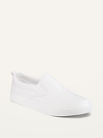 Image number 1 showing, Gender-Neutral Canvas Slip-On Sneakers for Kids