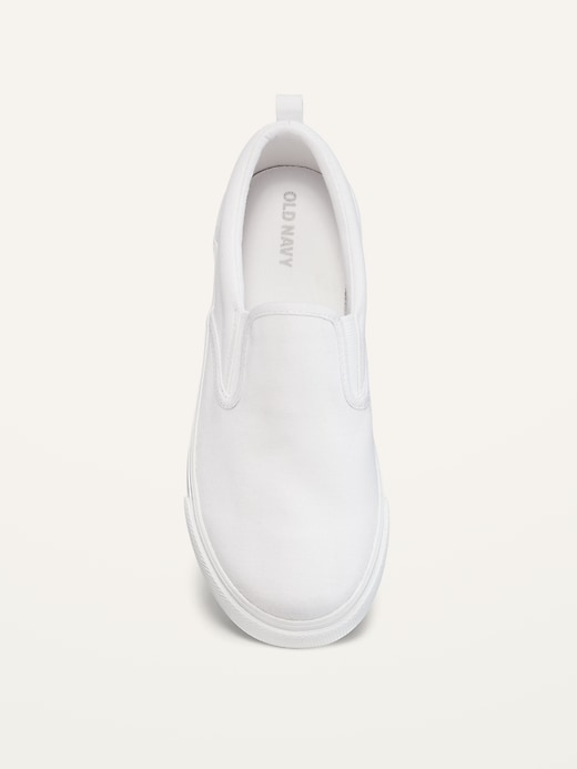 View large product image 2 of 2. Gender-Neutral Canvas Slip-On Sneakers for Kids