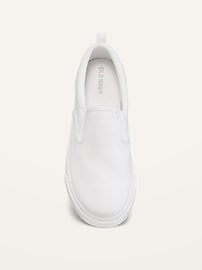 Image number 2 showing, Gender-Neutral Canvas Slip-On Sneakers for Kids