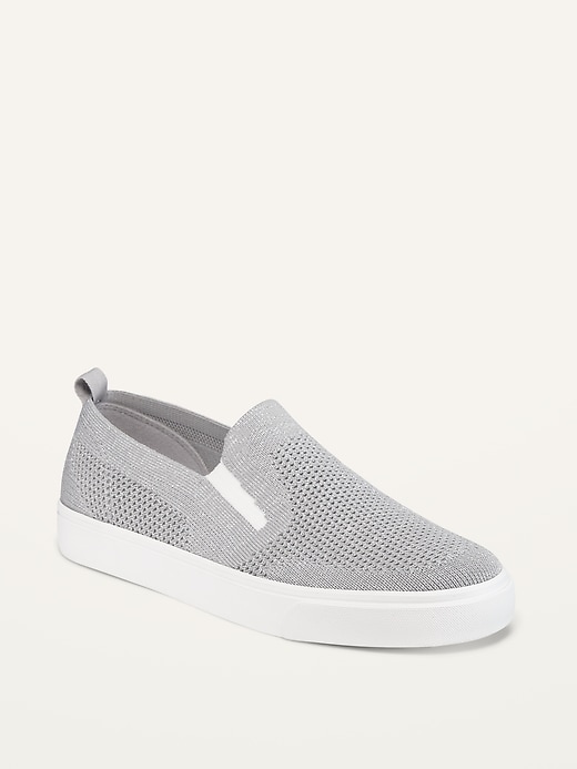 View large product image 1 of 3. Textured-Knit Slip-Ons for Girls