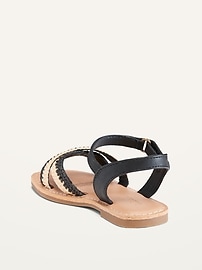 Faux-Leather Cross-Strap Sandals for Toddler Girls | Old Navy
