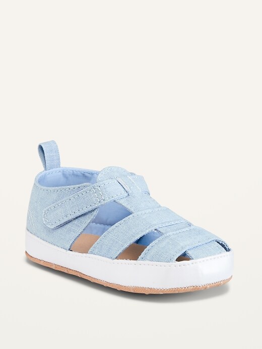 Unisex Chambray Sandals for Baby