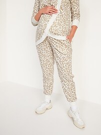 Maternity Rollover-Waist Vintage Jogger 