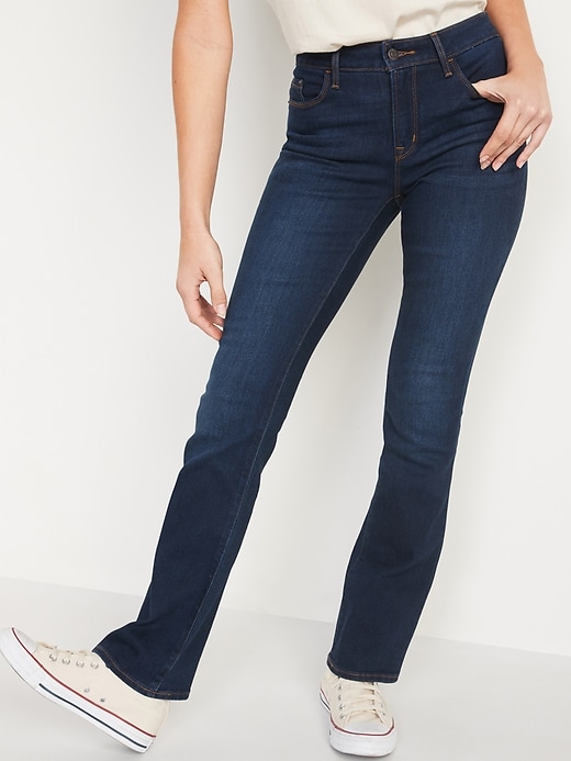 Old Navy - Mid-Rise Kicker Boot-Cut Jeans for Women