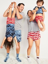 View large product image 3 of 3. Unisex Matching Americana Pajama Set for Baby