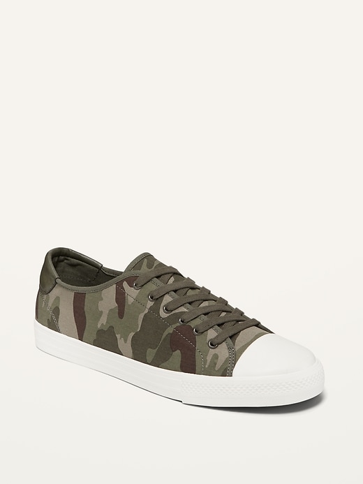 Old Navy Water-Repellent Canvas Tennis Sneakers for Men. 1