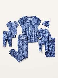 View large product image 3 of 3. 3-Piece Matching Tie-Dye Layette Set for Baby