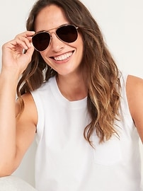 View large product image 3 of 3. Aviator Sunglasses