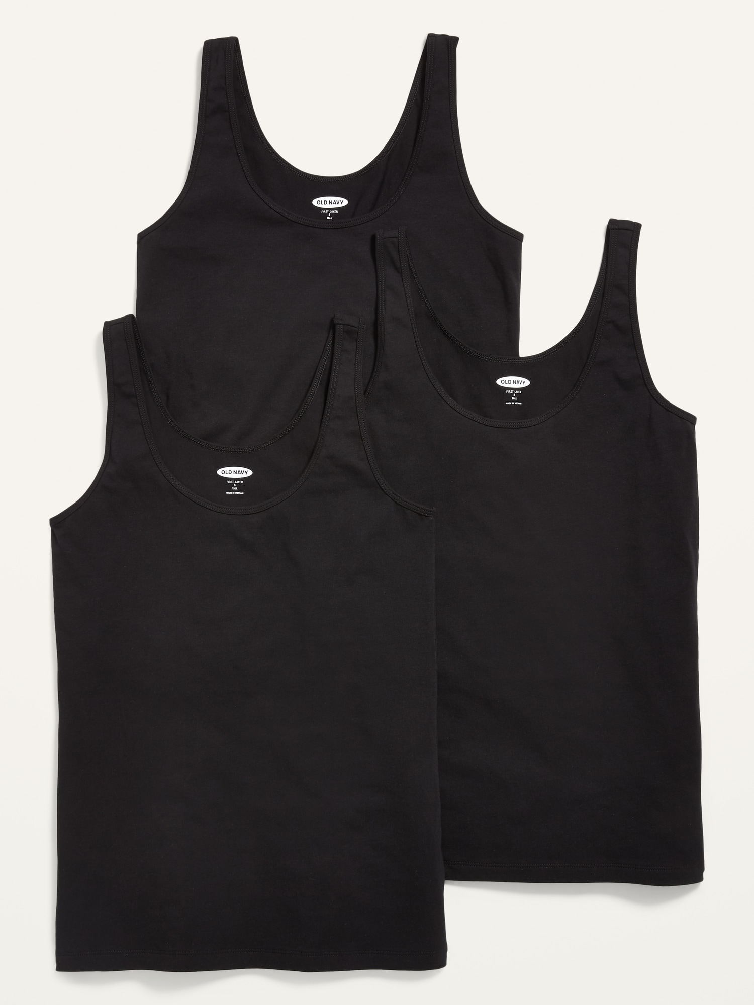 First Layer Tank Top 3-Pack for Women