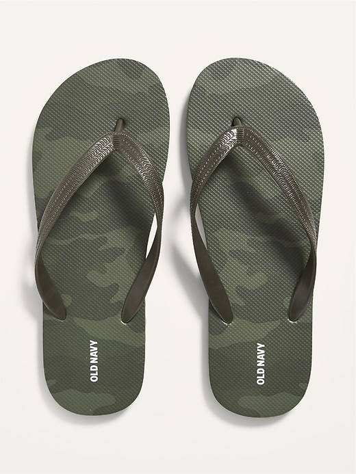 View large product image 1 of 1. Printed Flip-Flop Sandals