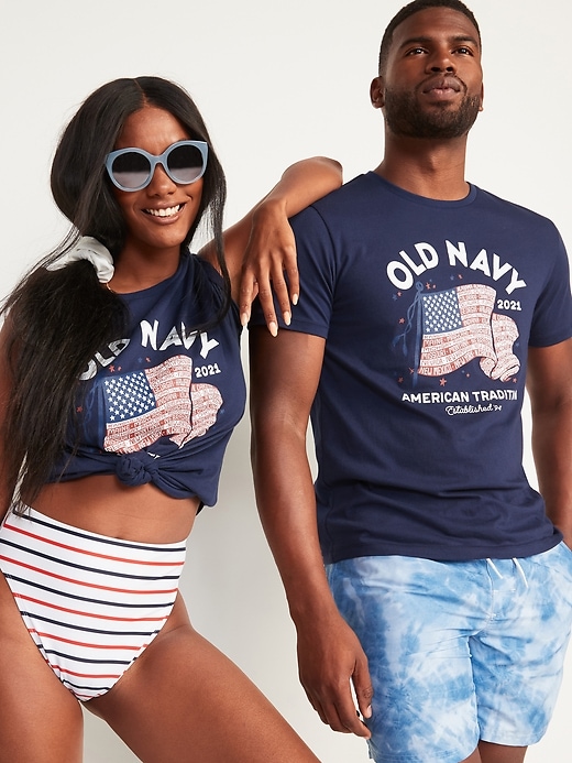 Old Navy 2021 U.S. Flag Graphic Tee for Men. 1 Old Navy 2021 U.S. Flag Graphic Tee for Men. 1