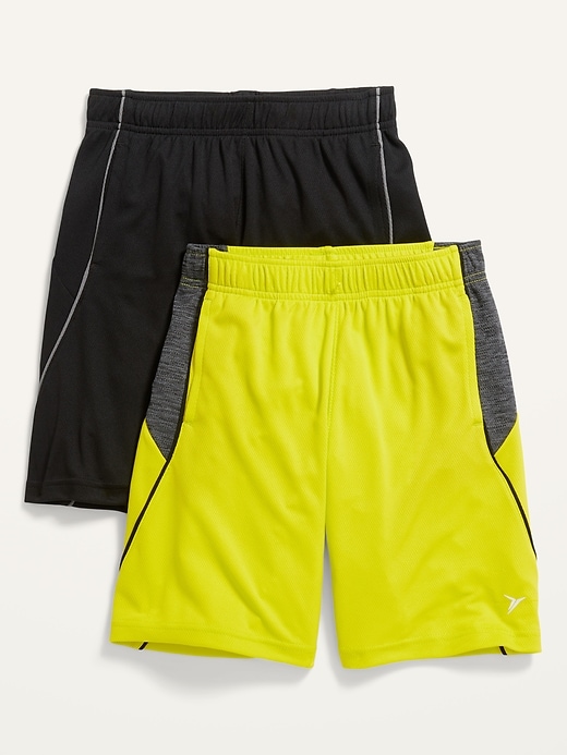 Old Navy Go-Dry Mesh Shorts 2-Pack for Boys yellow. 1