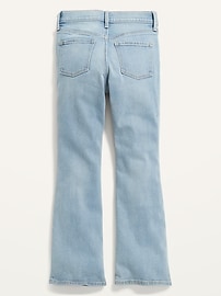 View large product image 4 of 4. Built-In Tough High-Waisted Distressed Flare Jeans for Girls