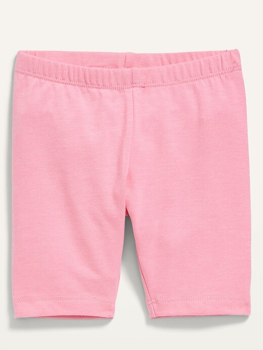 View large product image 1 of 2. Jersey Mid-Length Biker Shorts for Toddler Girls