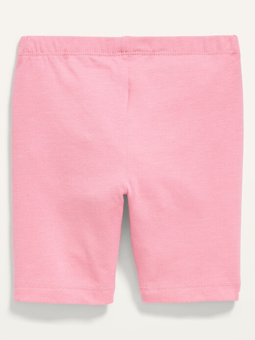 View large product image 2 of 2. Jersey Mid-Length Biker Shorts for Toddler Girls