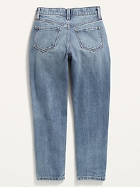 View large product image 3 of 3. High-Waisted O.G. Straight Built-In Tough Button-Fly Non-Stretch Jeans for Girls