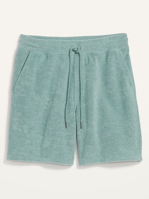 View large product image 2 of 2. Cali-Fleece Gender-Neutral Terry Shorts for Adults -- 7.5-inch inseam