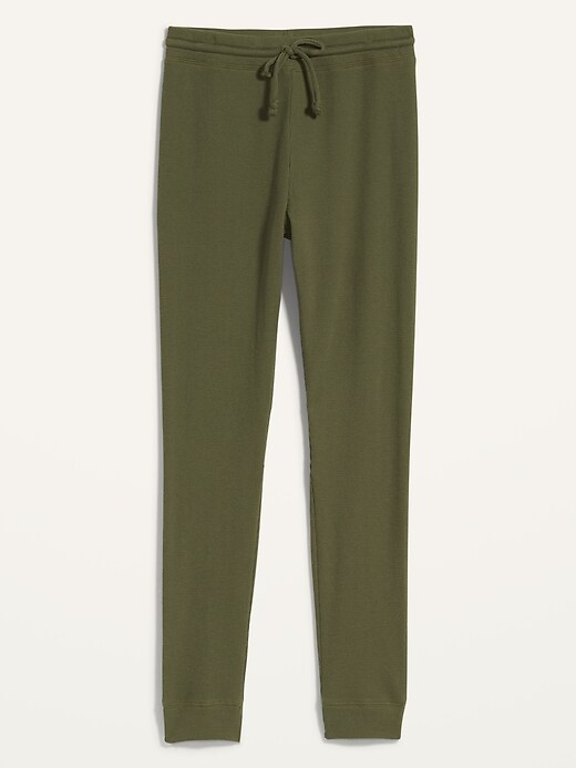 View large product image 2 of 2. High-Waisted Thermal-Knit Jogger Lounge Pants