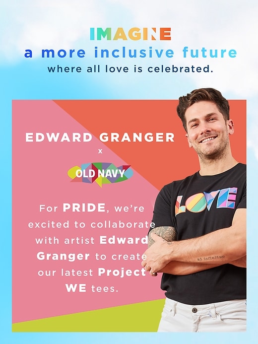 View large product image 2 of 2. Project WE Pride T-Shirt by Edward Granger for Adults