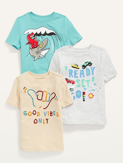 3-Pack Unisex Short-Sleeve Graphic T-Shirt for Toddler | Old Navy