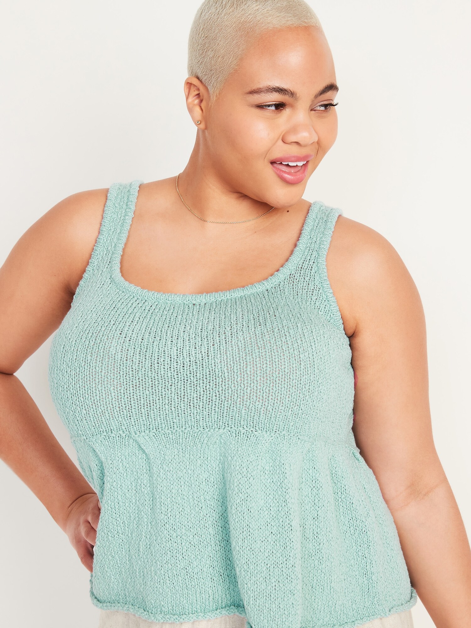 トップス OHGA PEPLUM KNIT PEPLUM BLOUSE | OHGA