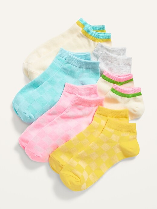 Fashion Ankle Socks 6-Pack for Girls