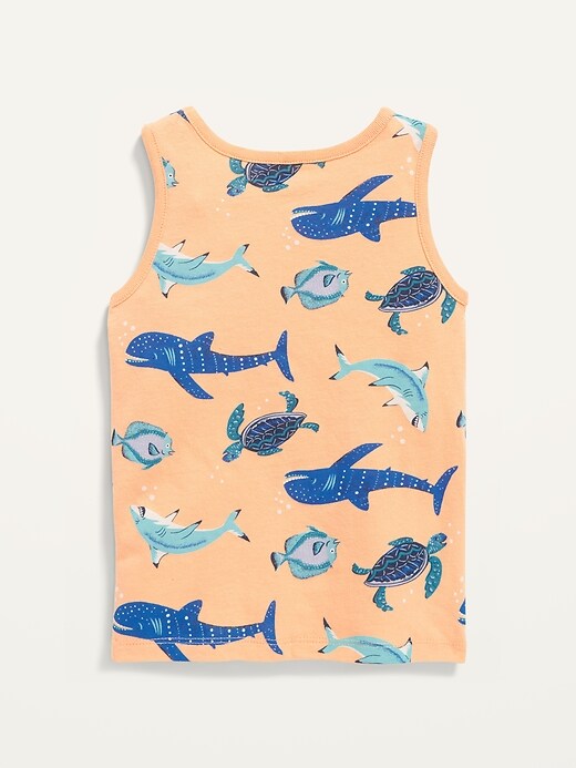 View large product image 2 of 2. Unisex Printed Tank Top for Toddler