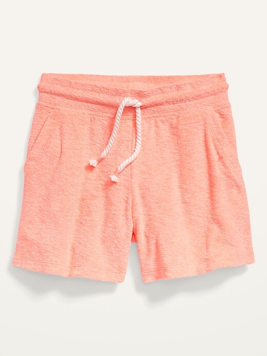 Old Navy Loop-Terry Midi Shorts for Girls. 1