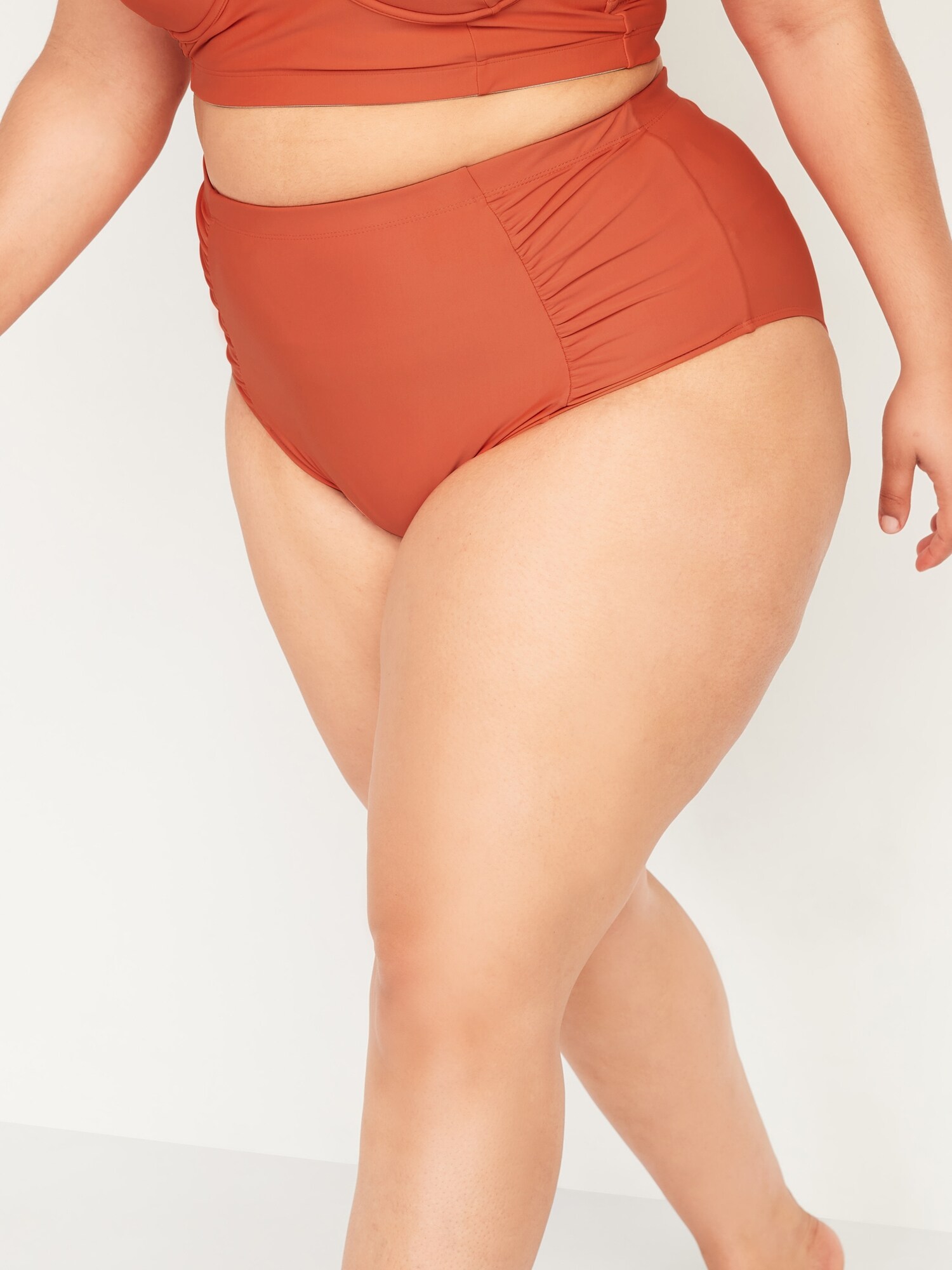 High Waisted Secret Smooth Plus Size Swim Bottoms Old Navy