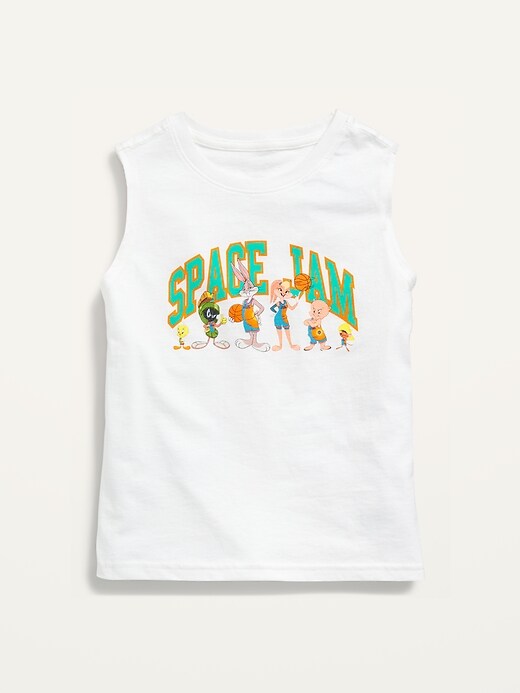 View large product image 1 of 2. Space Jam&#153 Gender-Neutral Sleeveless Graphic T-Shirt for Kids