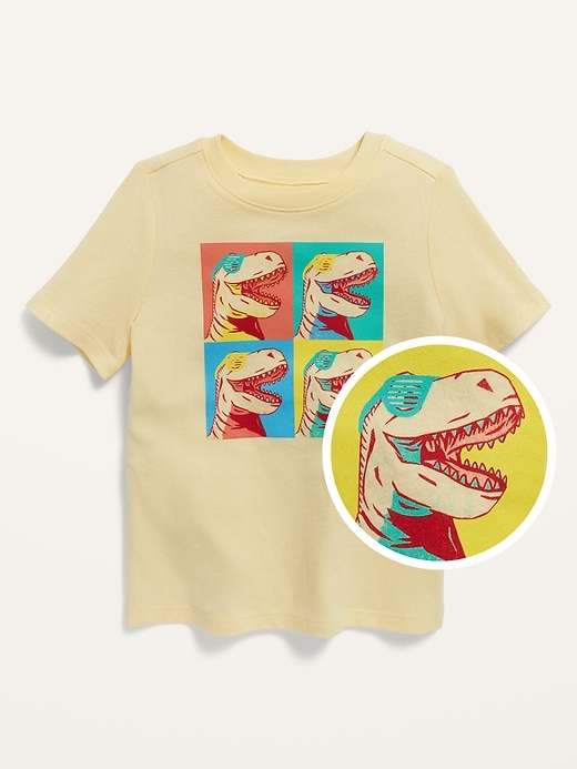 View large product image 1 of 1. Unisex Short-Sleeve Dino-Graphic T-Shirt for Toddler