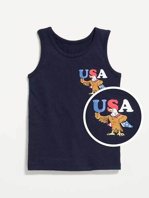 View large product image 1 of 1. Unisex Soft-Washed Tank Top for Toddler