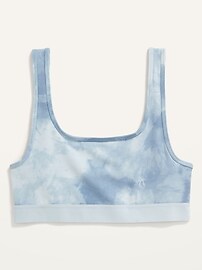 View large product image 4 of 4. Jersey Scoop-Neck Bralette Top