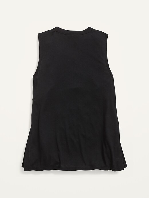 View large product image 2 of 2. Ultra-Lite Go-Dry Convertible Muscle Tunic Tank for Girls