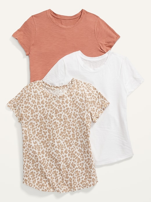 Old Navy EveryWear Crew-Neck T-Shirt 3-Pack for Women. 1
