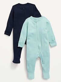 View large product image 3 of 3. Sleep & Play Footed One-Piece 2-Pack for Baby