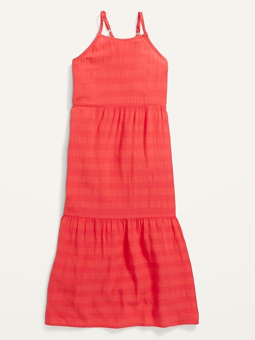 Old Navy Sleeveless Striped Tiered Maxi Dress for Girls - 6910280120
