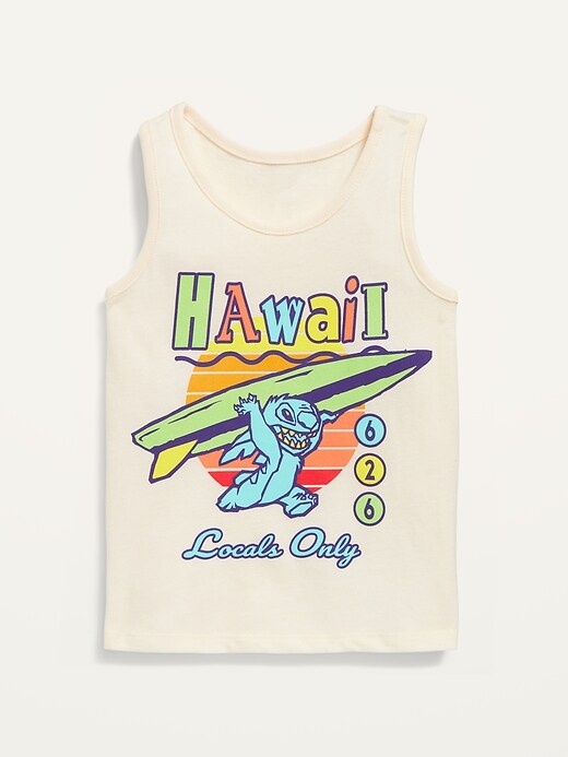 View large product image 1 of 2. Disney&#169 Lilo & Stitch "Hawaii Locals Only" Unisex Tank Top for Toddlers