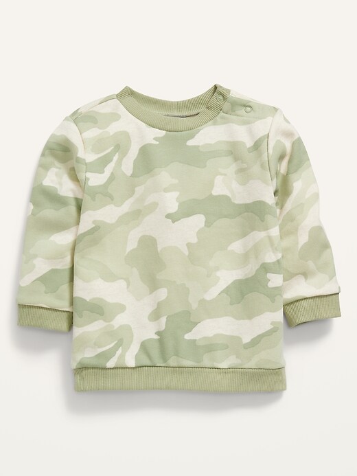 View large product image 1 of 2. Unisex Camo French Terry Sweatshirt for Baby