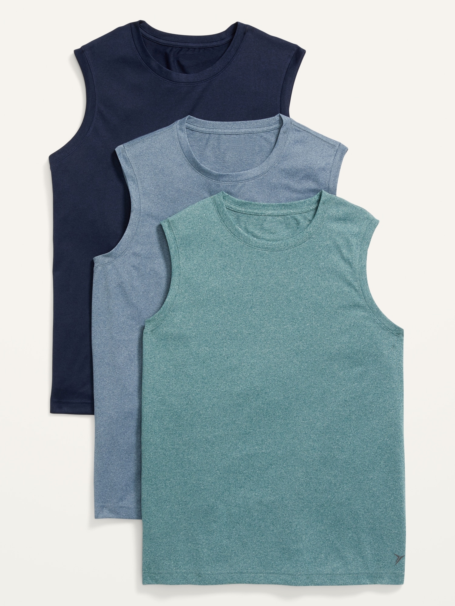 Sleeveless Go-Dry Cool Odor-Control Performance Core Tee 3-Pack for Men
