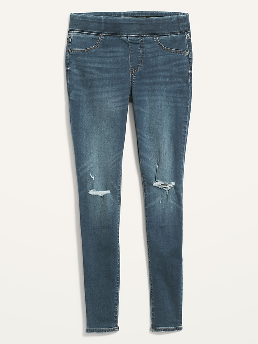 Image number 4 showing, Mid-Rise Distressed Rockstar Jeggings for Women